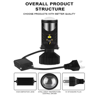 Cf 24.000LM Linha Principal 90W/H4 LED Mini Projetor de Lente de Carro Kit de Conversão de Farol de Alta/Baixo de Alta Q