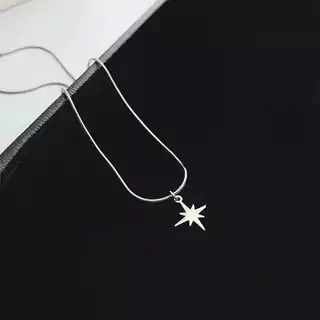 Moda titânio colar de aço inoxidável prata-homem feminino cor sólida colar Design simples casal festa natal presente ani