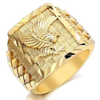 1 Peça de Moda Masculina Punk Rock Eagle Ring Hip-Hop Ring Jóias de Luxo