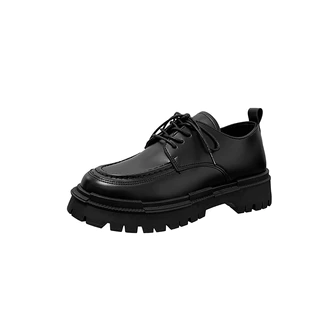 Masculino elegante novo estilo de sola grossa Casual negócios pequenos sapatos de couro, estilo coreano estilo britânico
