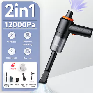 Aspirador De Pó Multifuncional 2 Em 1 Para Carro , Ventilador De Sucção , 12000Pa-21000Pa , Úmido E Seco , 120W