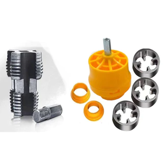 Kit De Matrizes De Rosca De Tubo De Plástico De Pvc 1/2 " 3/4 " 1 " 60 ° Threader Cônico Para Bombas , Tubos , Torneira
