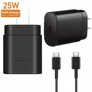Adaptador De Alimentação USB C De 25 W PD3.0 Carregador De Parede Tipo Carga Super Rápida PD QC3.0 Com Cabo De Dados Par