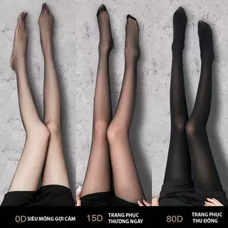 Meia-calça preta primavera outono estilo fino não-queda Sexy meias ultrafinas, 0D 15D 80D, ultrafina, Natural, ajuste fi