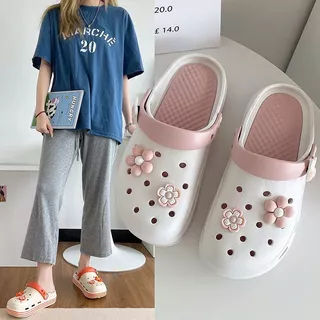 Sapatos De Buraco De Tamancos Femininos Jardim De Caverna Confortáveis Sandálias De Sola Macia Anti-Derrapante Interior