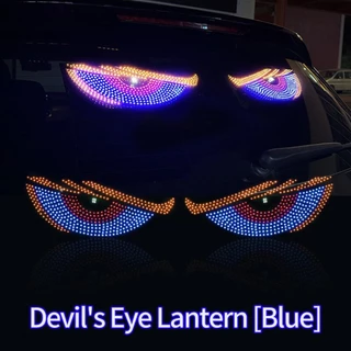 2 Pcs LED Devil Eye Luz Dinâmica Para Carros , Tela De Janela Programável Display Carro Caminhão USB