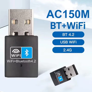 150mbps Mini Usb Wifi Adaptador Sem Fio Bt 4.2 Dongle Placa De Rede RTL8723DU Para Desktop Portátil Pc