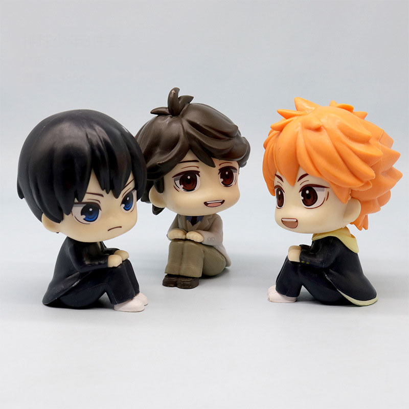 Zhongkaihua Haikyuu!! Figura Kuroo Tetsurou E Kozume Kenma Seduti - Modello PVC Da 14 Cm - Statua Da Collezione Per Desktop - 5