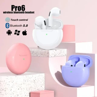 TWS Pro6 Fones De Ouvido Sem Fio Bluetooth Estéreo Esporte À Prova Dwaterproof Água Com Caixa Carregamento Microfone