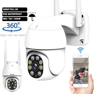 Câmera De Segurança IP À Prova D'água WiFi De 360 Graus FHD CCTV-Light Flash Vision Night Ip6 IR