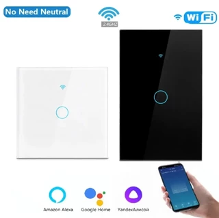 WIFI Smart Home Switch Light Wall Painel De Toque De Vidro Ue Voz Sem Fio Controle Remoto Por Alexa Google
