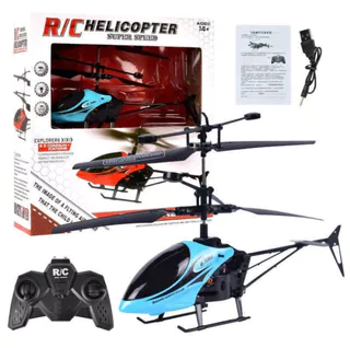 Helicóptero De Suspensão Com Controle De Gestos De 2 Canais , Aeronave De Indução Remota RC Luz De Carregamento LED , Br