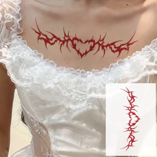 Amor Sexy colorido tatuagem temporária adesivos duradouros à prova dwaterproof água inferior barriga peito volta feminin