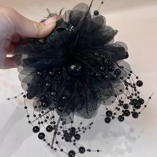 1 pçs venda quente temperamento All-Match grânulo garra clipe peônia flor pena grampo de cabelo mostrando Volume do cabe