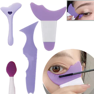 Sombra dos Olhos Ferramenta Auxiliar de Delineador de Olhos Ferramenta Auxiliar de Delineador de Olhos Crescente Inferior Multi-Função Maquiagem de Olhos Novato Seda deitada