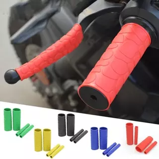 4 Pçs Antiderrapante Luva De Aperto De Borracha Da Motocicleta Lidar Com Capa Universal Calor Encolhível Manga Guiador C