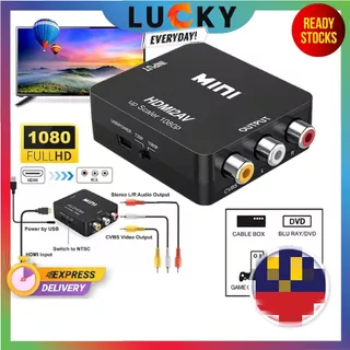 Adaptador siapHDMI Para RCA HDTV AV/Caixa Conversora De Vídeo HDMI 1080P Suporte NTSC PAL De TV/Antiga/Laptop/Astro