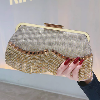 Bolsa Noturna Diamante Bolsa Luxo Tassel Rhinestone Bolsa Noturna Senhoras Carteira de Luxo Carteira de Luxo Carteira de Luxo Carteira de Luxo Carteira de Luxo Carteira de Luxo Carteira de Luxo