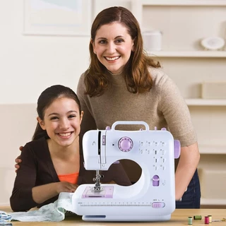 Máquina De Costura Multifuncional Mini Doméstica Com Pedal Portátil Composto De 12 Pontos