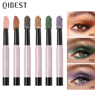 12 cores de sombra preguiçosa, brilhante, fácil de colorir e difícil de borrar