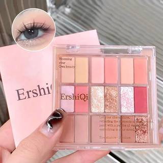 18 Paleta de Sombra Colorida Sombra Coreana Estilo Terra Cor Luz Saturada Atmosfera Facial Perolada Mate