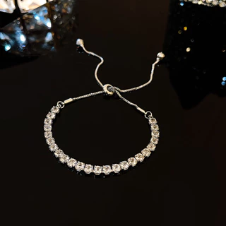 Luxo Clássico Cheio De Strass 18K Banhado A Ouro Pulseiras Para Mulheres Espumante Simples Zircão Jóias Presentes De Ani