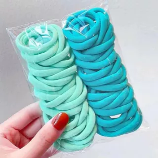 Simples estilo básico bandana 50 sacos anéis de toalha influenciador sem costura alta elástica faixas de borracha All-Ma
