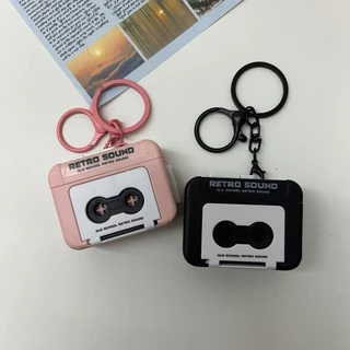 Mini Chaveiro De Fita Gravador Retrô Criativo Cassete Player Portátil Pingente Para Mochilas E Bolsas Casal Joias Presen