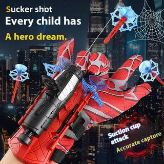 Luvas do Homem-Aranha Lançador Luvas do Homem-Aranha Luvas do Homem-Aranha Luvas do Homem-Aranha Acessórios do Lançador de Pulsos Presentes para Crianças