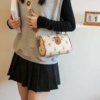 Saco de maquiagem para o ombro Retro Fashionable Cross-body Saco de maquiagem Casual Saco de luxo leve Saco para o ombro feminino