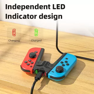 Suporte De Aperto De Carregamento Aolion Para Switch Joycon Handle Gaming Controller Grip Charging Station
