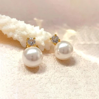 Brincos femininos 1 par elegante luz luxo incrustado zircão pérola requintado pequenos brincos de liga
