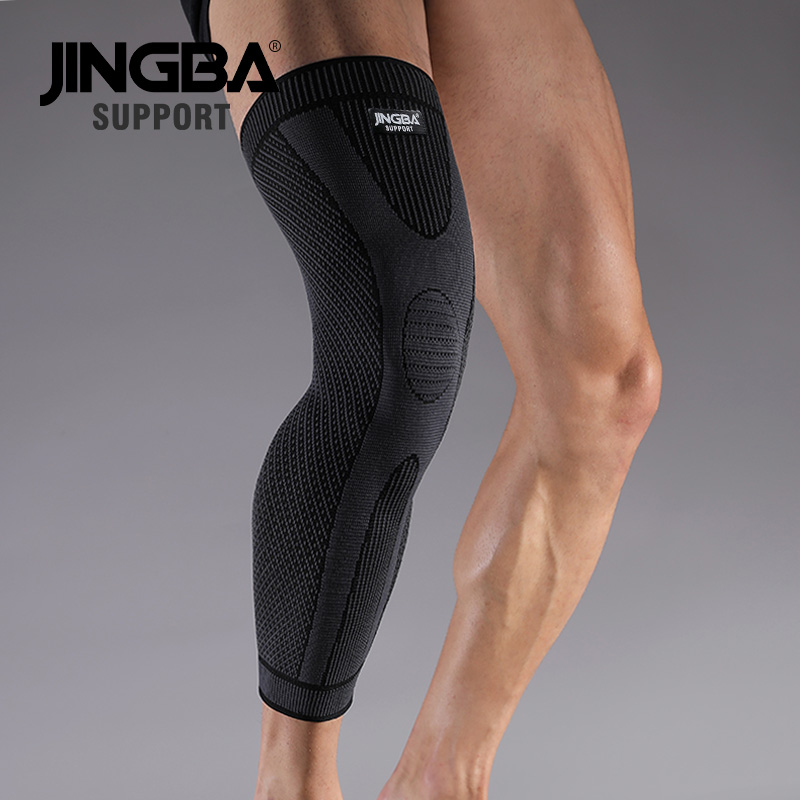 1 peça de Joelheiras de malha de alta elasticidade respirável Coberturas de pernas esportivas para a corrida de basquetebol Levantamento de peso Mountaine