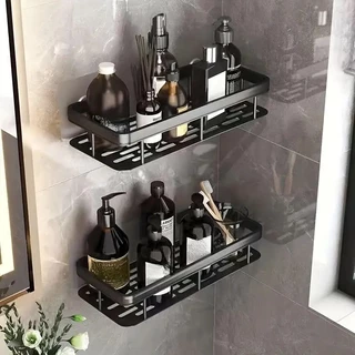 Cesta Triangular Para Banheiro , 2 Peças , Ventosa , Chuveiro , Prateleira De Canto Sem Perfuração