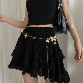 1pc estilo étnico borboleta dourada estilo acessórios de moda corrente de cintura senhoras novo estilo vestido combinand