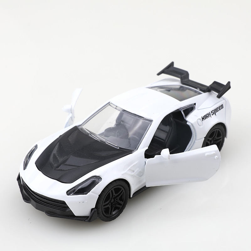 Modelo Pull Back Alloy Car Carro de Liga Pull Back Pode Abrir Porta Simulação Carro Esportivo Coleção de Ornamentos Infantis
