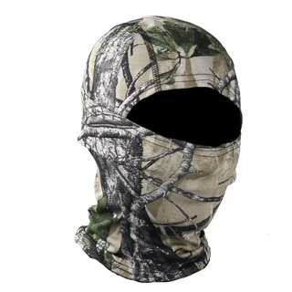 Máscara Balaclava-Design De Folhas Grandes Para Motociclismo E Passeios Ao Ar Livre , Capa Facial De Inverno