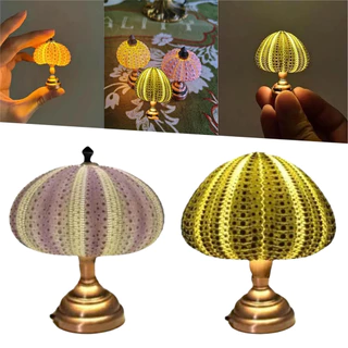 Mini Luz Noturna vintage sea urchin night light Candeeiro De Mesa Para Crianças Decoração Do Quarto Das Meninas