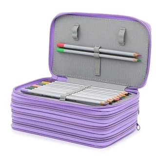 1pc Estojo Escolar/Caixa/De Lápis De Quatro Camadas/Material