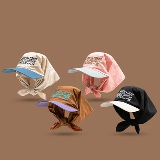 Senhoras moda chapéu senhoras chapéu de sol 2024 novo estilo única cor combinando cocar cinta boné esportes ao ar livre