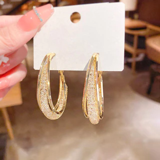 Brincos femininos 1 par exclusivo e elegante malha geométrica oca círculo brincos de liga