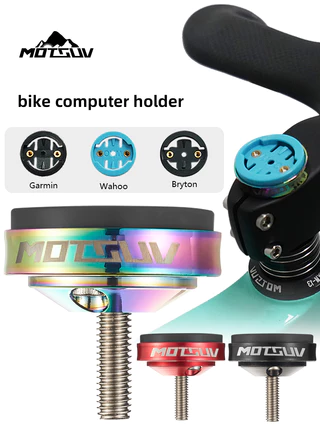 Suporte De Bicicleta Para Computador Garmin Edge Bryton wahoo Stopwatch Velocímetro De Montagem Tampa Da Haste MTB Acessórios De Estrada