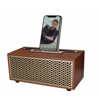 Alto-Falante Bluetooth Sem Fio Com volume , Rádio retro De Madeira De Mesa , mini Pequeno Portátil