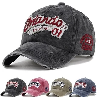 Boné Fashion bini colet <Orlando Cap} Chapéu retrô bordado unissex copo feminino boné de beisebol masculino chapéu de pa