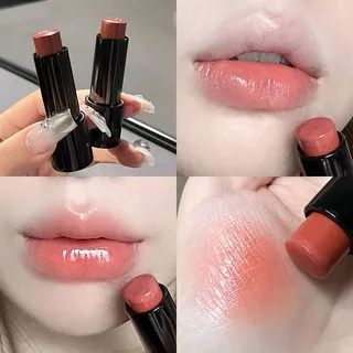 Herorange baixa saturação luz rosto batom vara água brilhante hidratante clareamento maquiagem Natural espelho batom Mul
