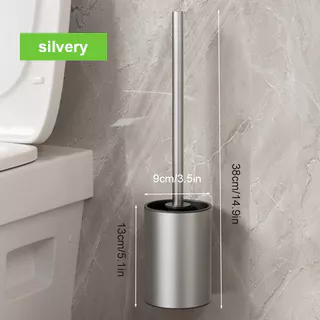 Escova Higiênica Sem Ângulo Morto para Lavagem de Sanitários Kit de Limpeza Sanitária Sem Perfuração na Parede
