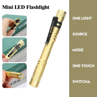 Mini Lanterna LED Portátil Com Clipe De Caneta De Trabalho De Emergência Liga De Alumínio Para Caminhada