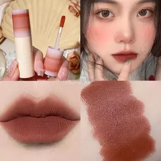 Batom/De Lama Fosca E Bochecha De Uso Duplo blush Brilho Labial Sem Desbotamento