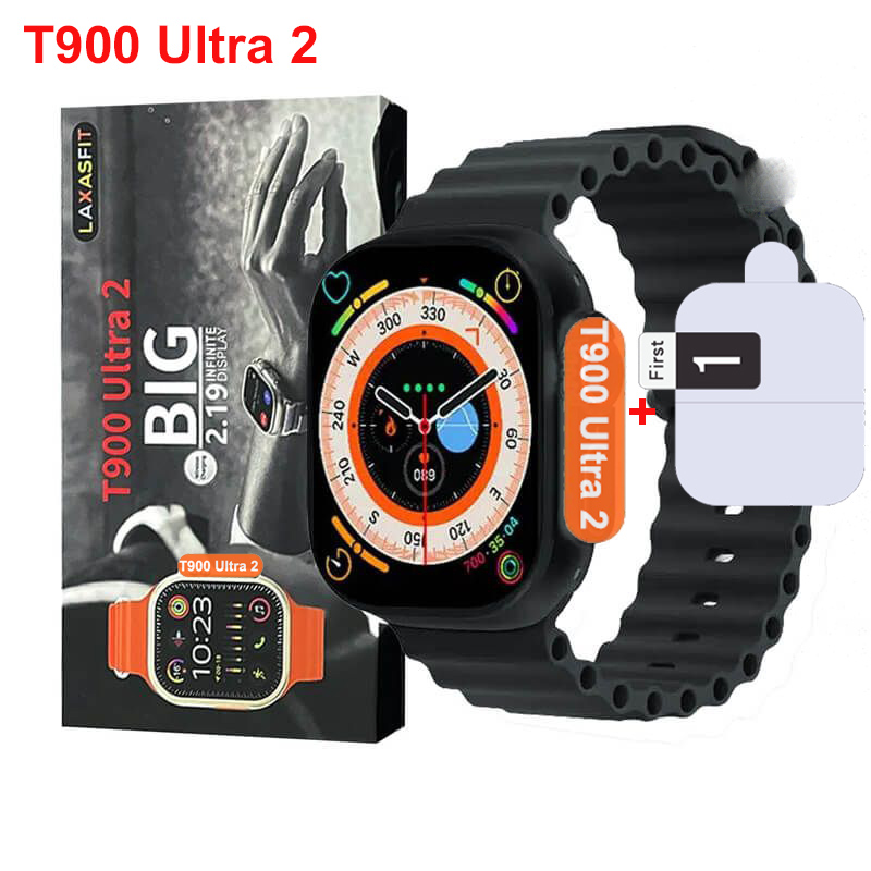 2023 T900 Ultra Smartwatch Série Original 8 Tela De 2,09 Polegadas Chamada Bluetooth À Prova D'água Jogos 49mm 2 Carregamento Sem Fio