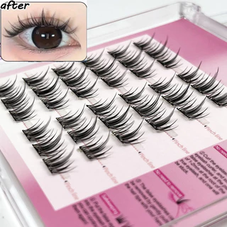 Cílios Postiços Sem Cola De Grande Capacidade 3D Misturados Enrolados Diy Ampliam Sua Luz Dos Olhos .